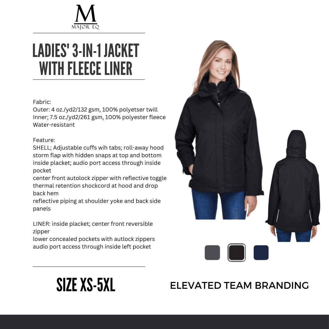 Ladies Fleece Jacket Technical Sheet